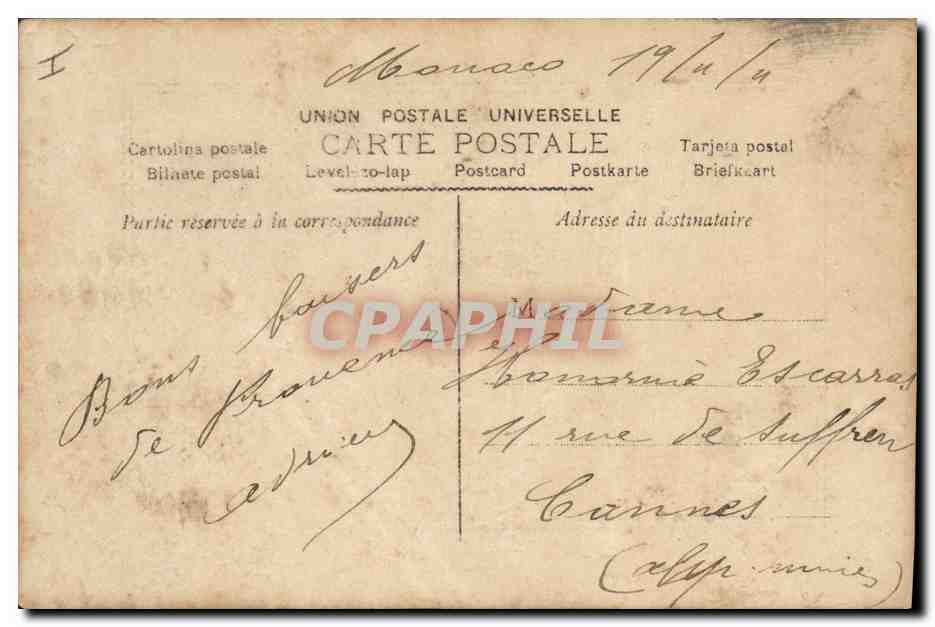 CPA Histoire Napoleon 1er Musee de Versailles Montfort Adieux de Napoleon a la Garde Imperiale a Fontainebleau — Rückseite