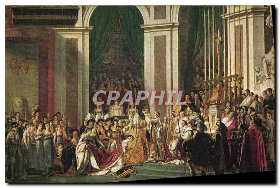 CPA Histoire Napoleon 1er David Sacre de Napoleon 1er par le Pape Pie VII a Notre Dame de Paris 