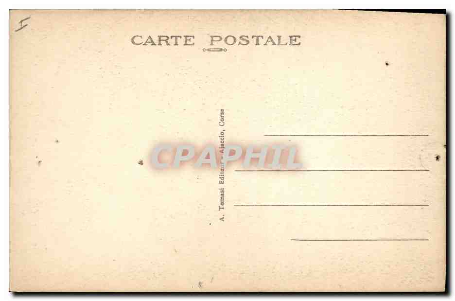 CPA Histoire Napoleon 1er Ajaccion Corse Napoleon Musee de l'hotel de ville — Verso