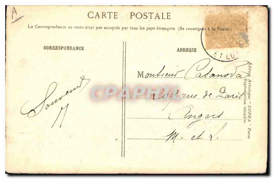 Napoléon Ier — dessin de Charlet — Édition SUPRA Paris — Achterkant