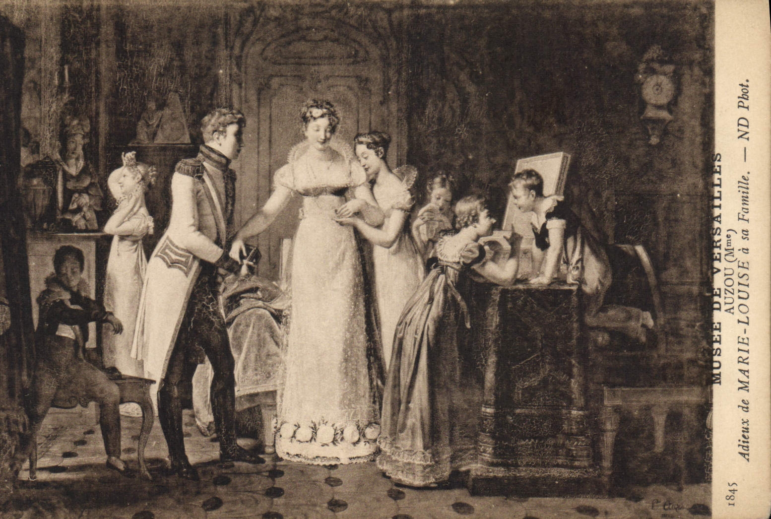 CPA Histoire Napoleon 1er Musee de Versailles Adieux de Marie Louise a sa famille