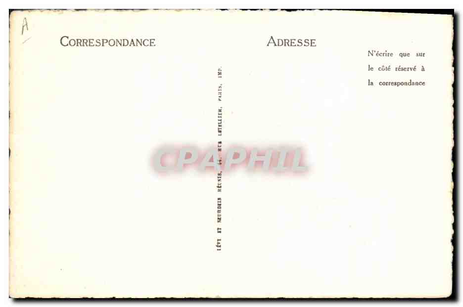 CPA Pauline Bonaparte Ajaccio Soeur de Napoleon 1er — Verso