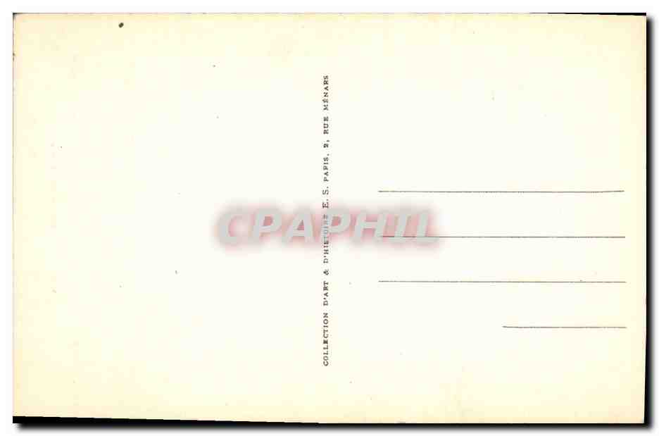 CPA Charette de la Contrie Lieutenant de Vaisseau — Verso