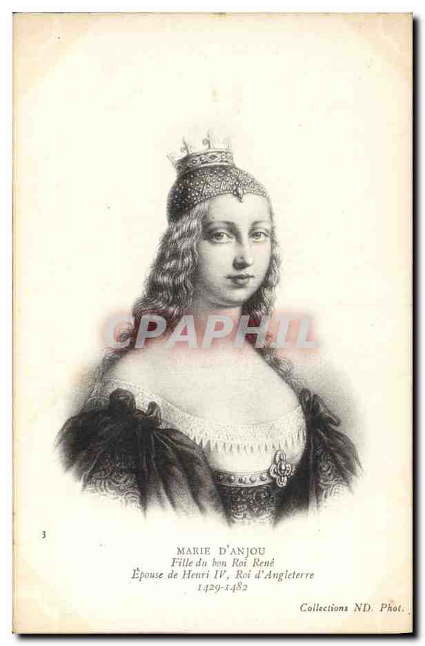 CPA Marie d'Anjou Fille du bon roi Rene Epouse de Henri IV Roi d'Angleterre