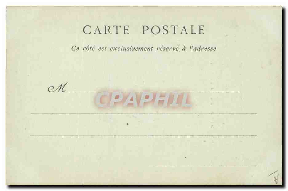 CPA Madame de Grignan Fille de Madame de Sevigne — Verso