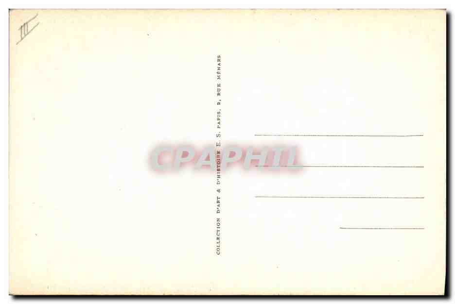 CPA Charette de la Contrie  — Verso