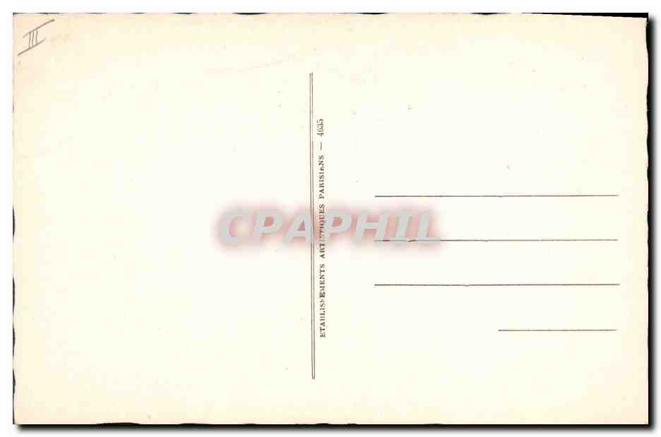 CPA Vicomte de Chateaubriand Ecrivain — Verso