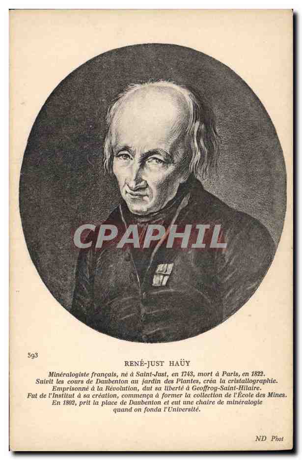 CPA Rene Just Hauy Mineralogiste Francais