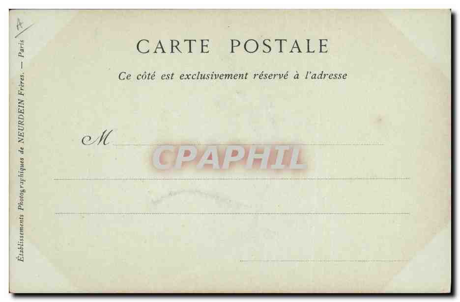 CPA Ingres Eleve de David — Verso