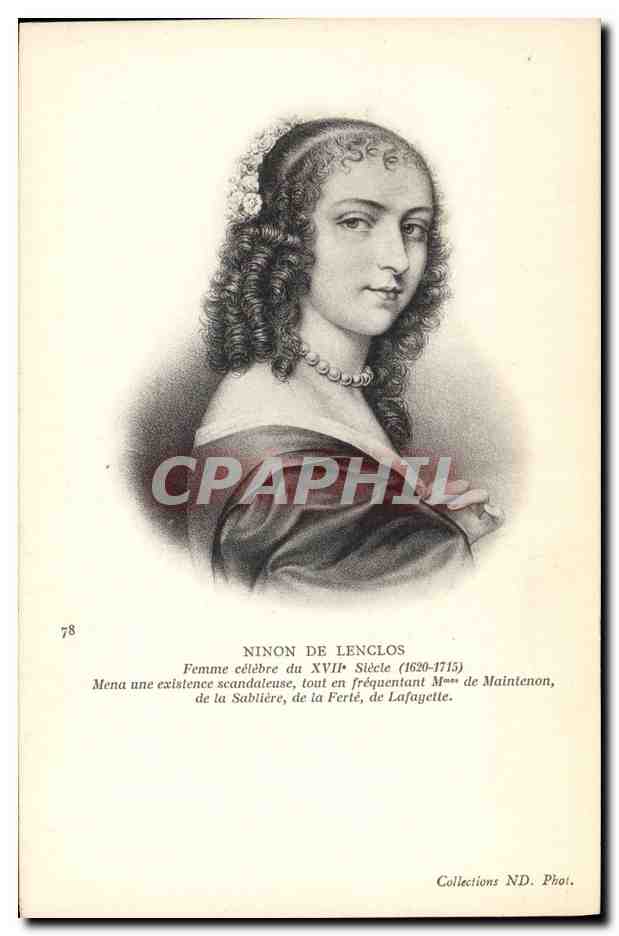 CPA Ninon de Lenclos Femme celebre du 17eme