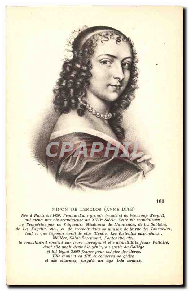 CPA Ninon de Lenclos Anne dite