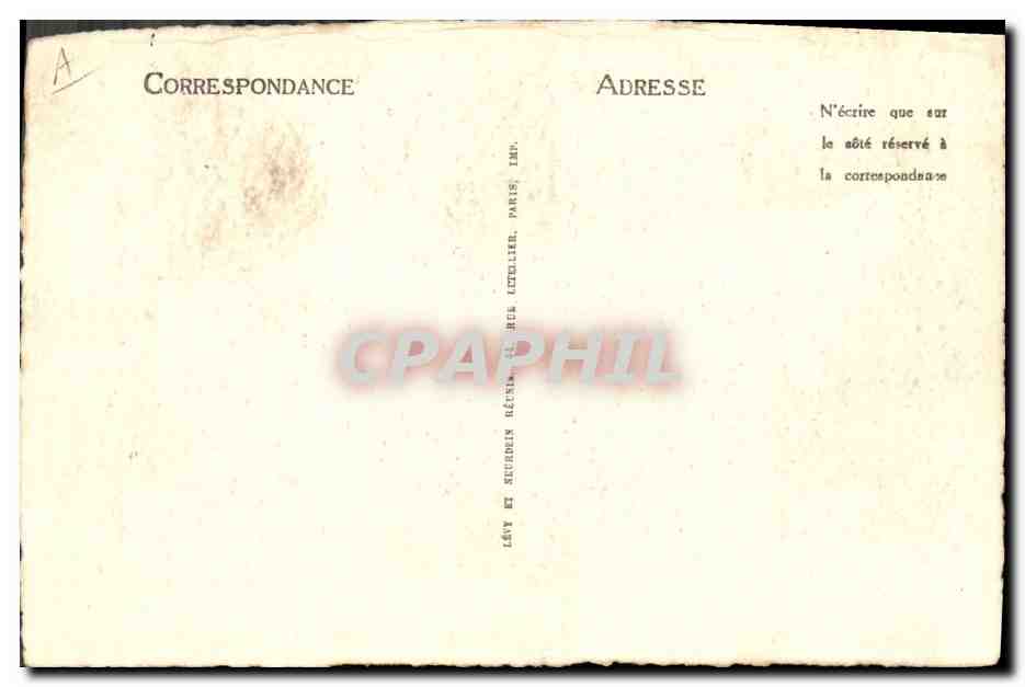 CPA Louis XI Roi de France — Verso