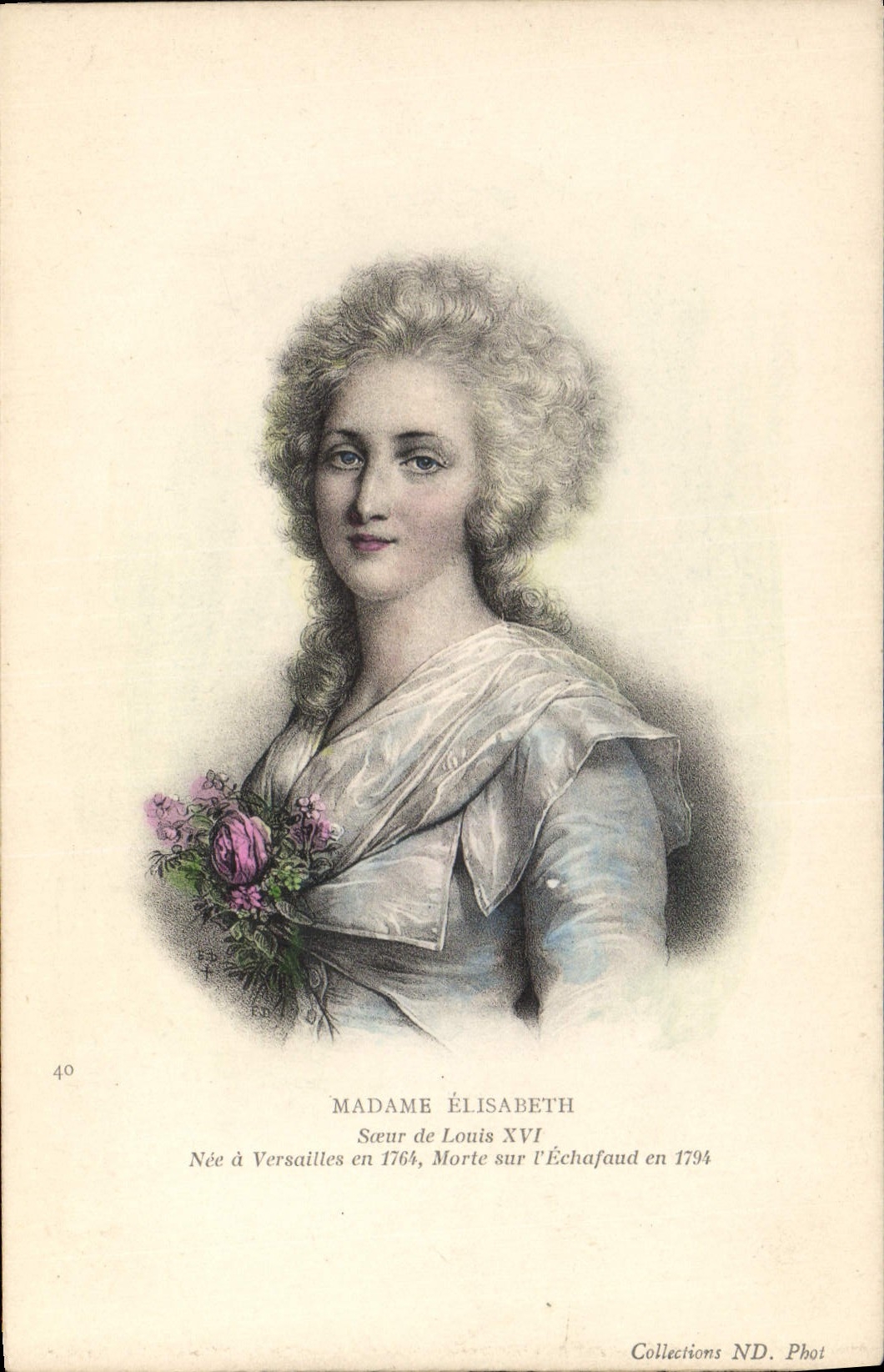 CPA Madame Elisabeth Soeur de Louis XVI
