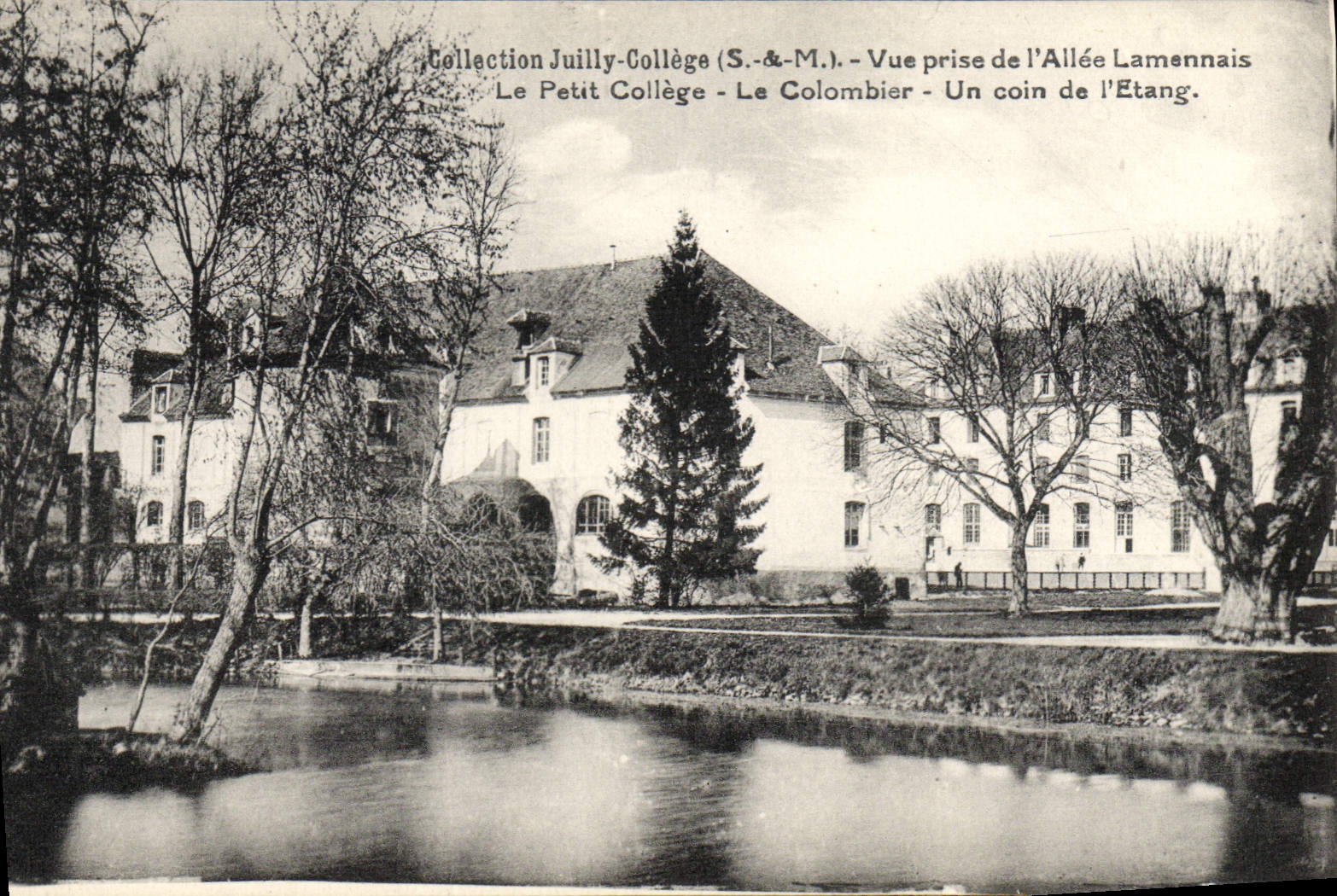 Le Petit Collège - Le Colombier - Vue prise de l'Allée Lamennais - Collection Juilly-Collège (S.&-M.)