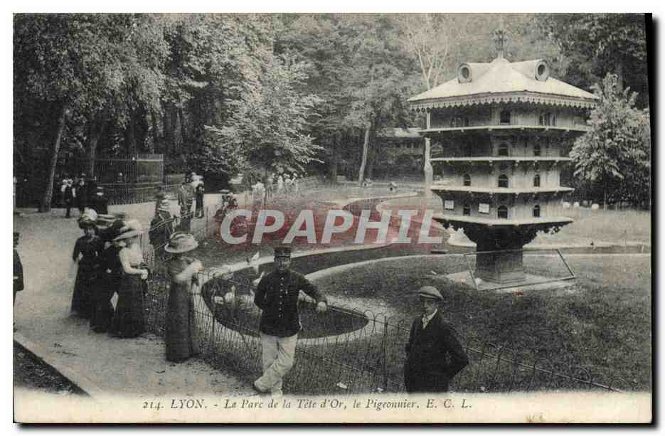 LYON - Le Parc de la Tête d'Or, le Pigeonnier — E. C. L.