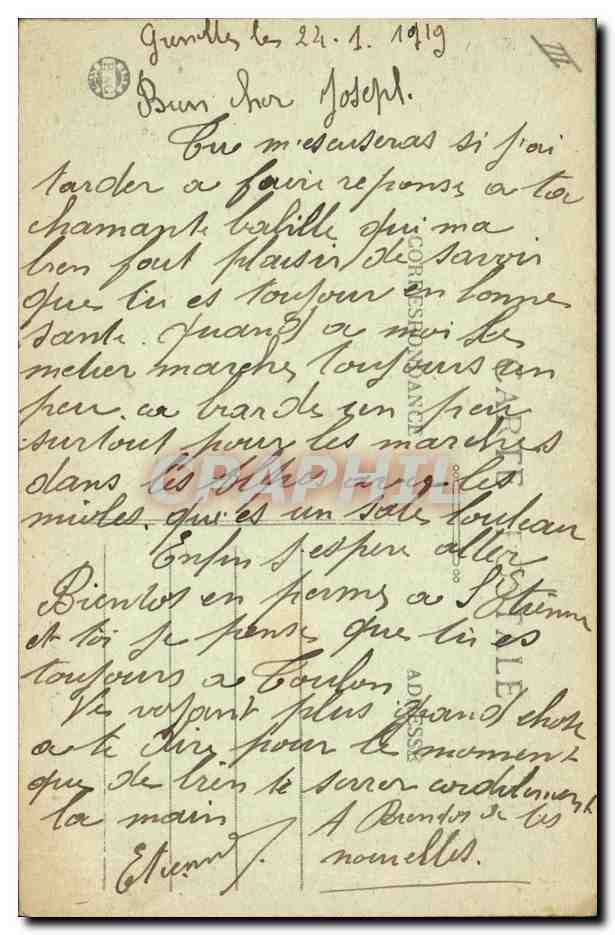 Grenoble — La Citadelle, le Pigeonnier et la Porte de l'Île-Verte — O.A.V. - C. L. P. - Grenoble — Reverso