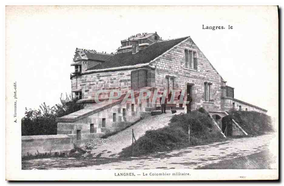CPA Colombe Colombophilie Langres Le colombier militaire Militaria