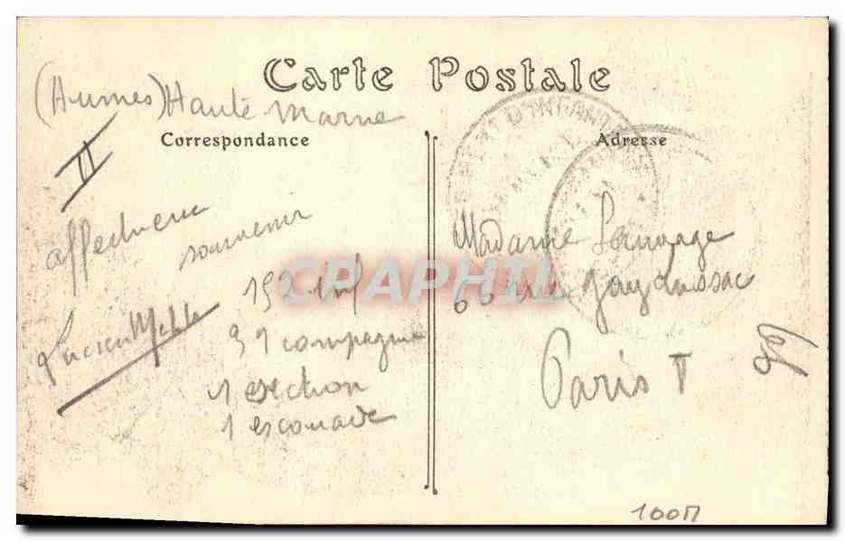Langres — Le Colombier Militaire — ND. Phot. — Verso