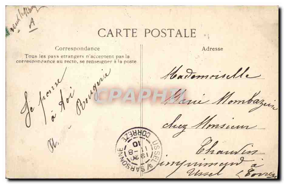 CPA Militaria Les Zouaves au camp a la corvee — Verso