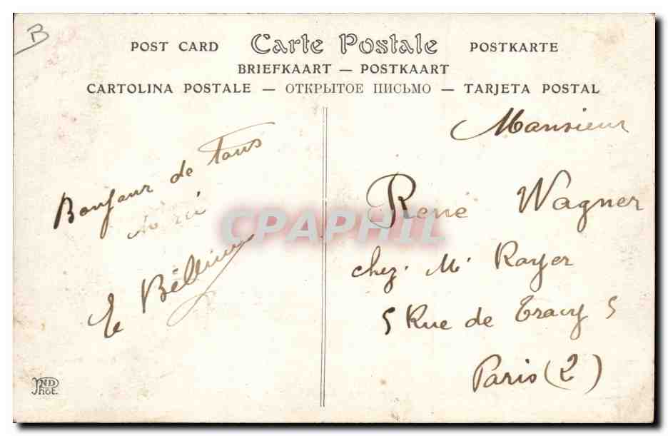 CPA Militaria Voyage des souverains belges a Paris Juillet 1910 La revue de Longchamp Defile des zouaves  — Verso