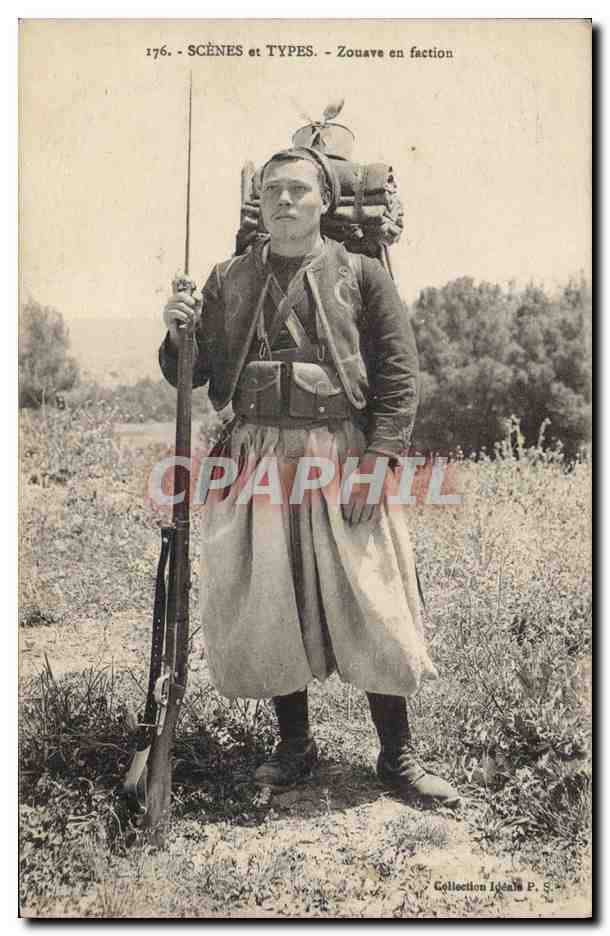 Zouave in servizio — Collezione Idaïn P. — n° 176