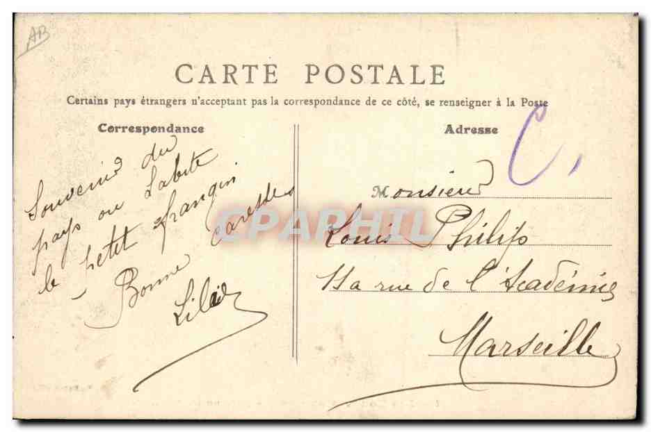 CPA Militaria Les Zouaves au camp L'Abreuvoir Cheval — Rückseite