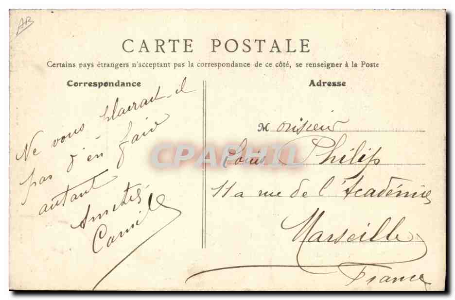 CPA Militaria Les Zouaves au camp Un dejeuner sur l'herbe — Verso
