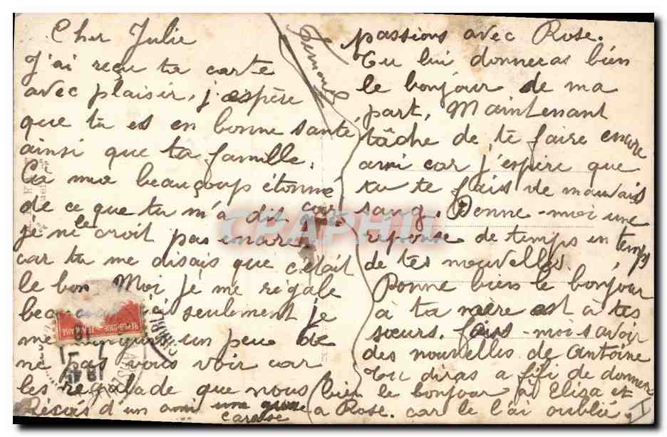 CPA Militaria Zouave France Italie — Rückseite