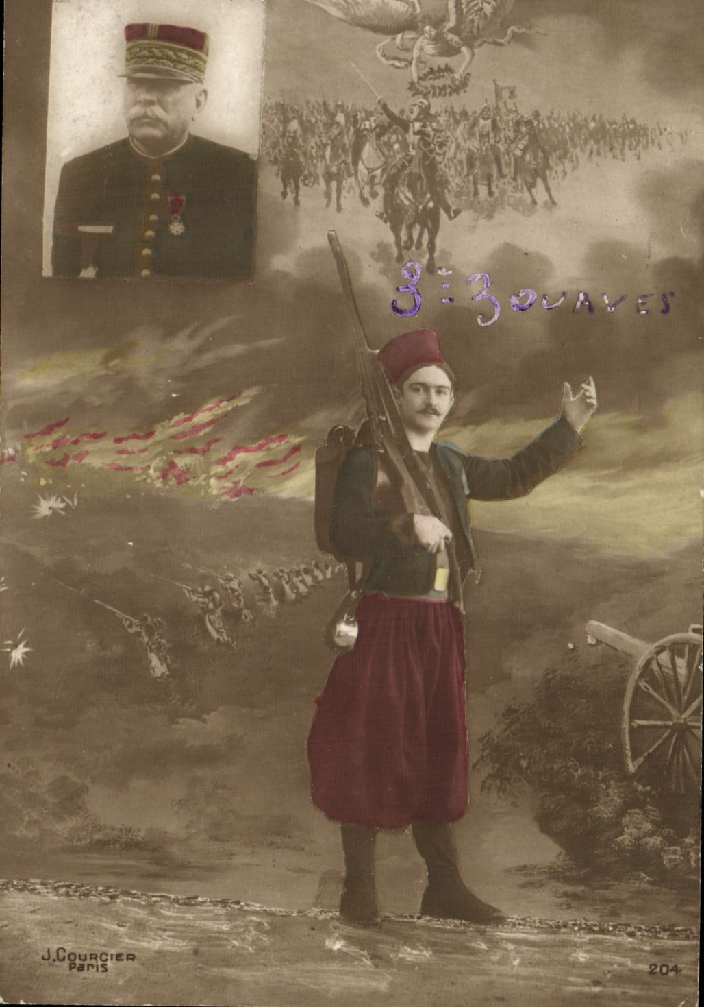 CPA Militaria Zouave