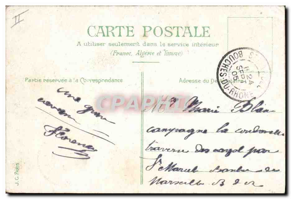 CPA Militaria Le dernier du bataillon Zouave Jules Monge — Verso