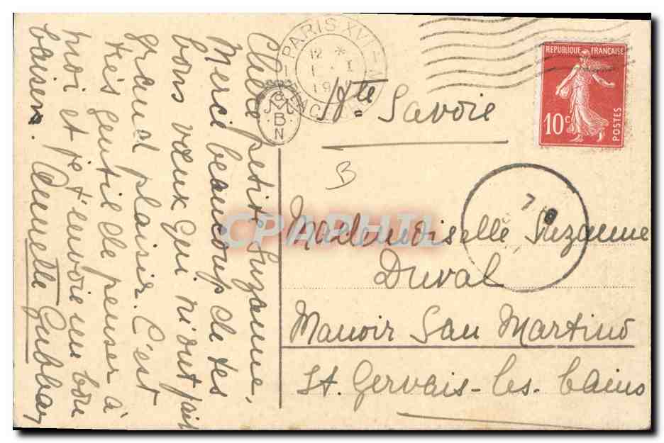 CPA Fantaisie Lune  — Rückseite