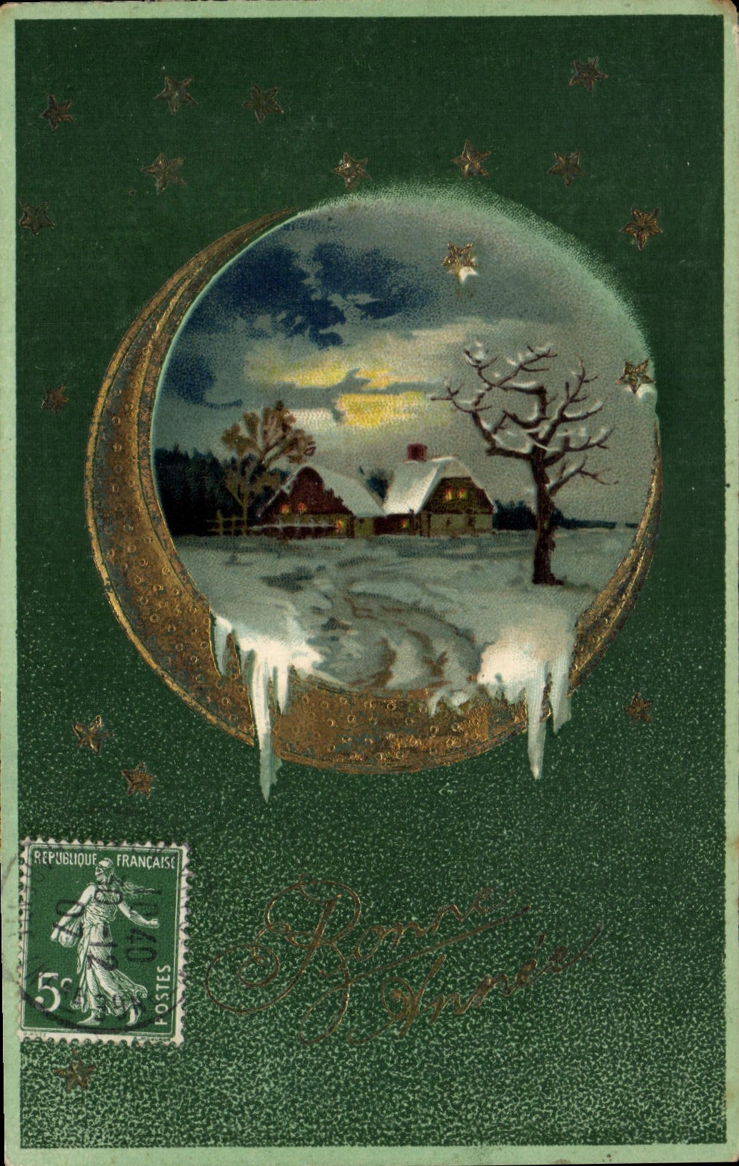 CPA Fantaisie Lune 