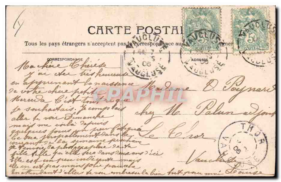 CPA Fantaisie Lune Enfant Lune rousse — Rückseite