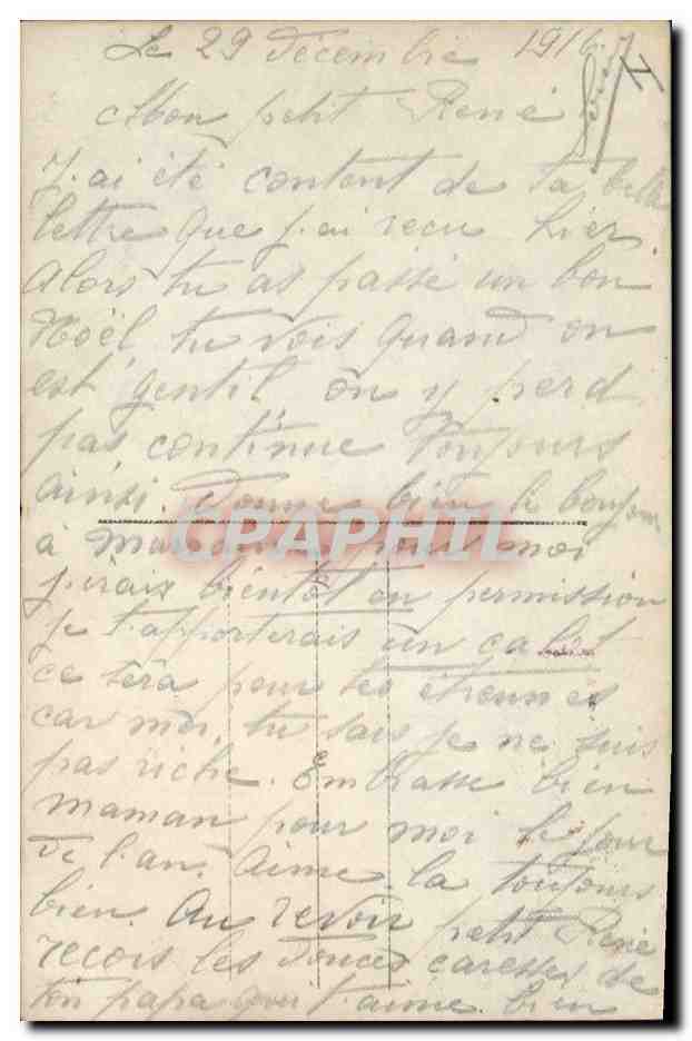 CPA Fantaisie Lune Enfant Bonhomme de neige Soldat Militaria — Rückseite