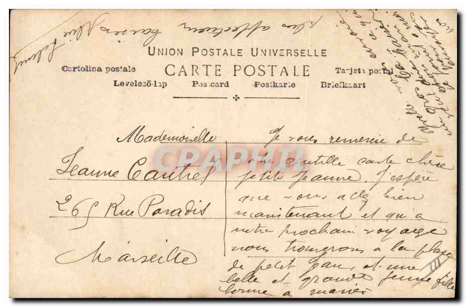 Louise Polyn — Portrait de la chanteuse — Olympia, Paris — Verso