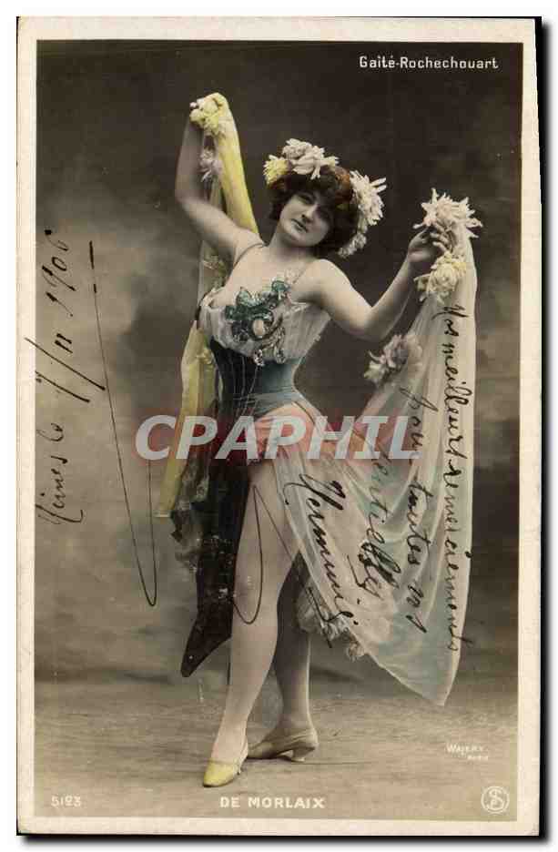 Danseuse en costume de scène — Gaîté-Rochechouart — éditée par Wayaux, n° 5193