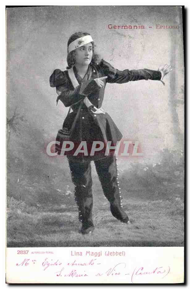 Lina Maggi (Jebbel) — scène de 'Germania - Epilogo' — ALTEROCCAS-TERPIL n°2837