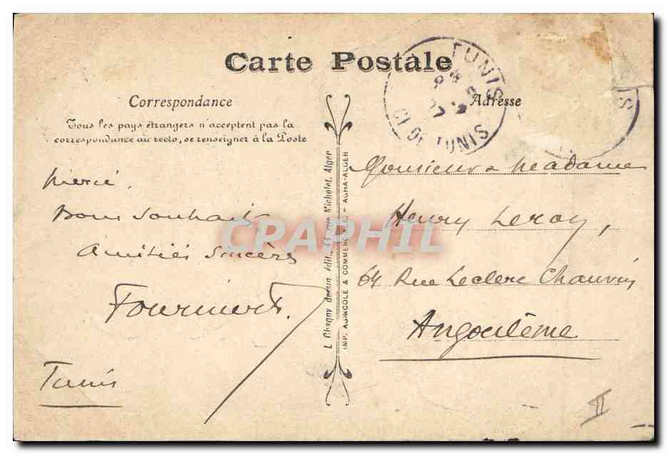 CPA Negre Homme Noir Annee Bono — Rückseite