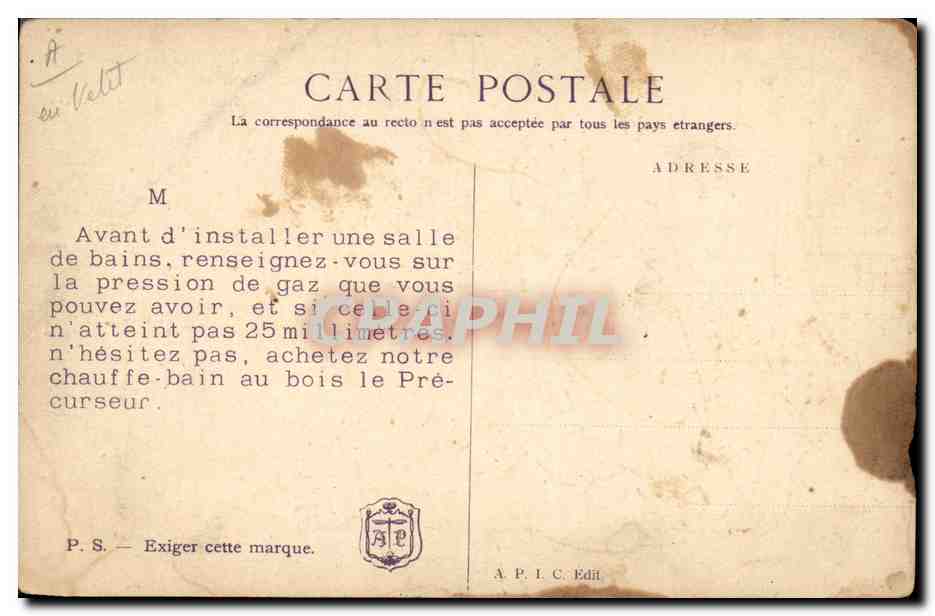 CPA Negre Femme Noire Enfants — Rückseite