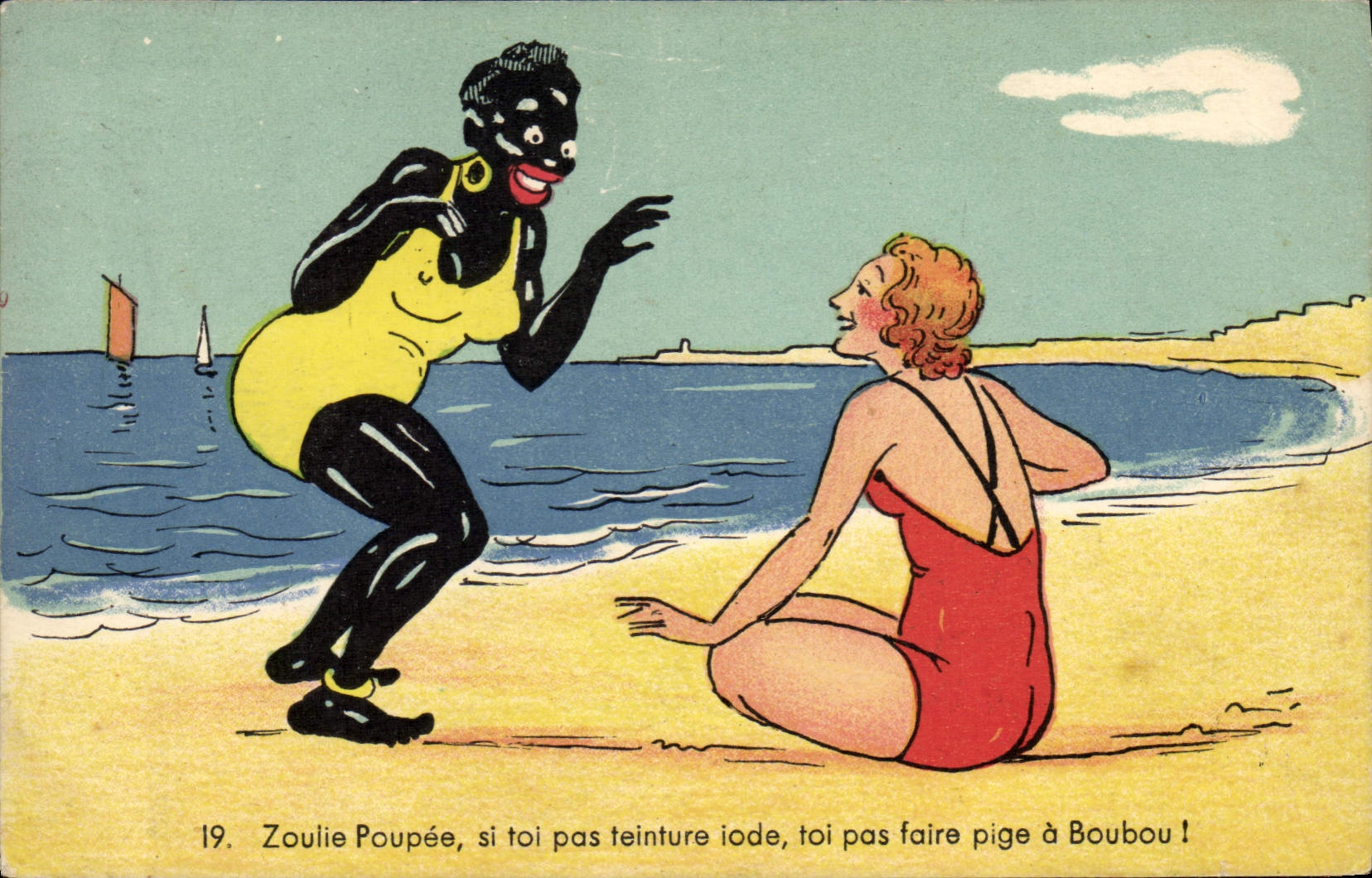 CPA Negre Femme Noire Zolie Poupee