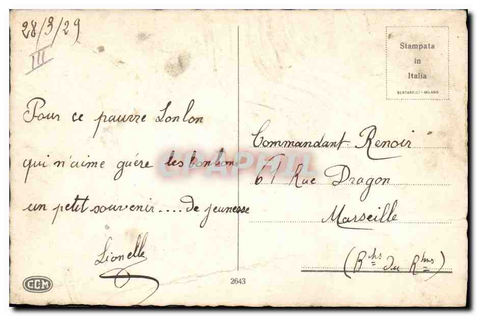 CPA Negre Enfant Noir Cigogne Paques  — Rückseite