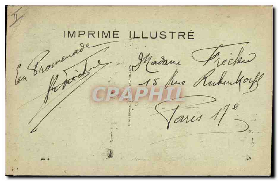 CPA Banque Caisse d'Epargne Vitry le Francois  — Rückseite