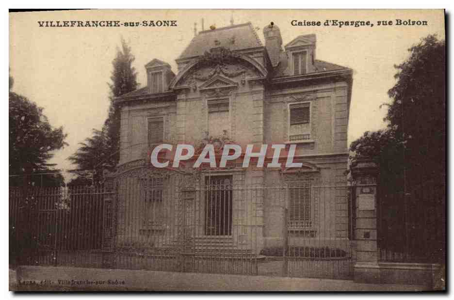 CPA Banque Caisse d'Epargne rue Boiron Villefranche sur Saone 