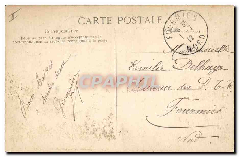 CPA Banque Caisse d'Epargne Vitry le Francois — Rückseite
