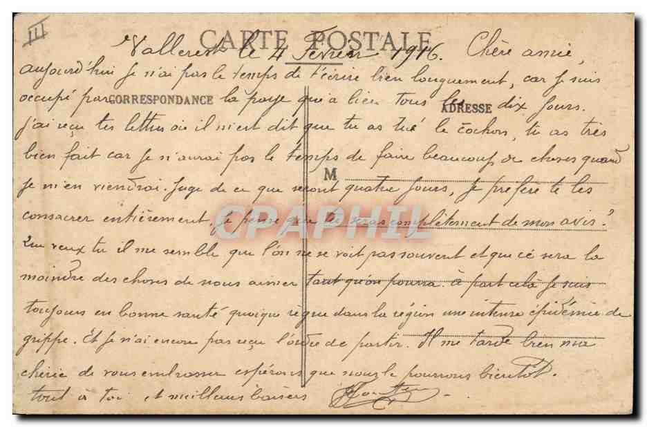 CPA Banque Caisse d'Epargne Wassy — Rückseite