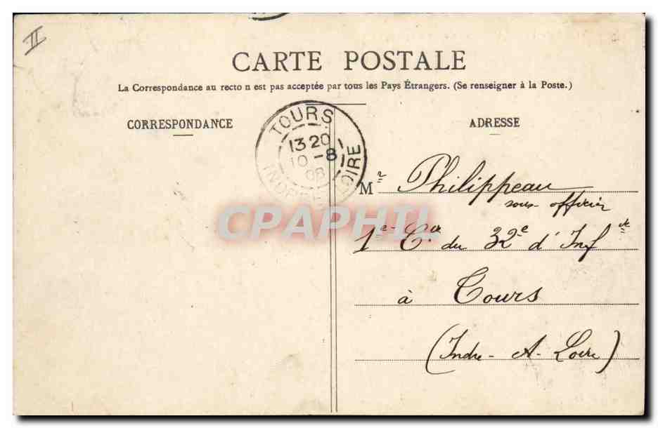 CPA Banque Caisse d'Epargne Vitry le Francois — Rückseite