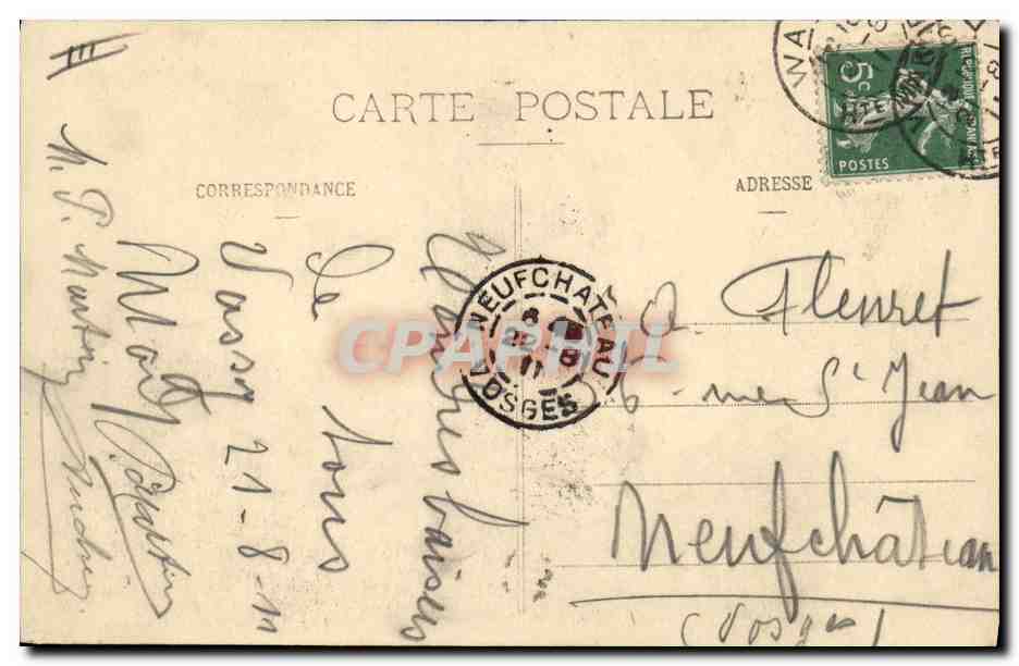 CPA Banque Caisse d'Epargne Wassy — Rückseite