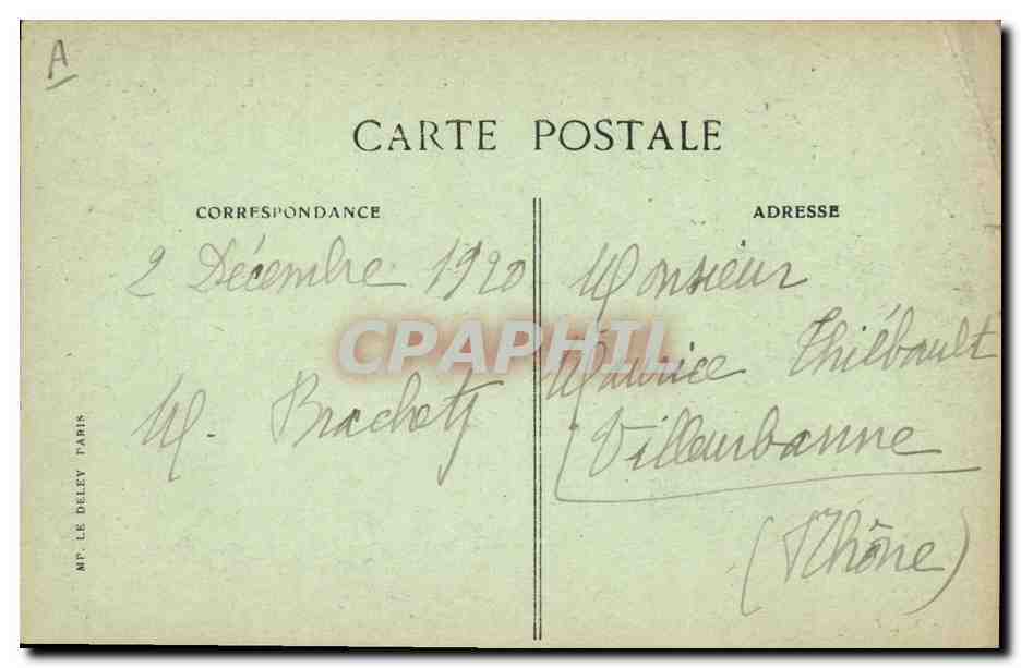 CPA Banque Caisse d'Epargne Vesailles — Rückseite