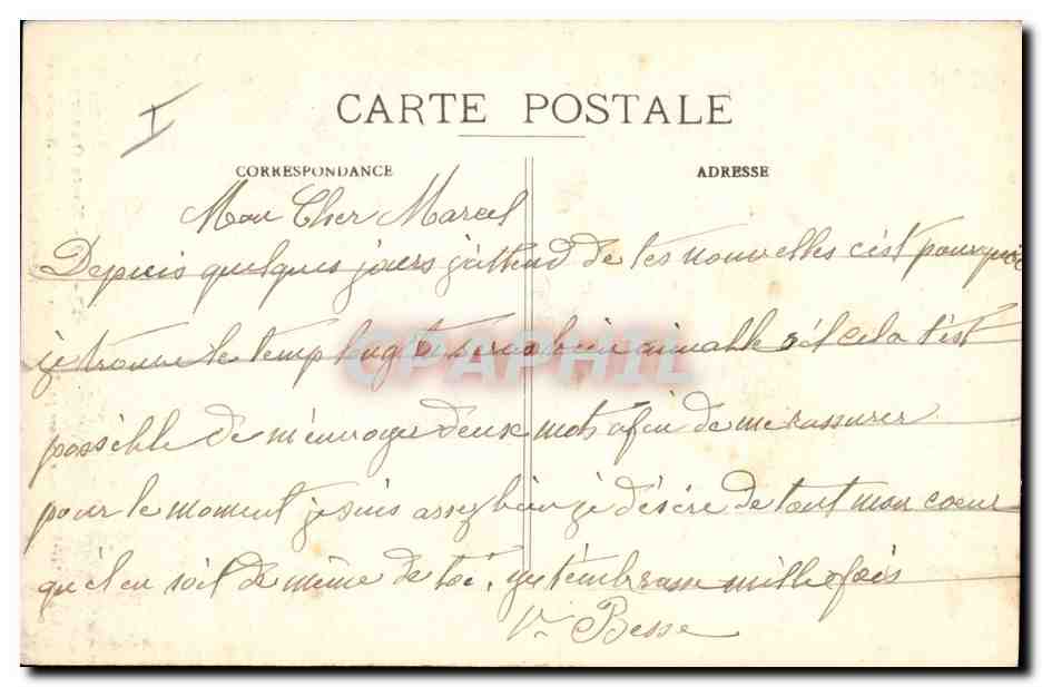 CPA Folklore Auvergne  — Verso