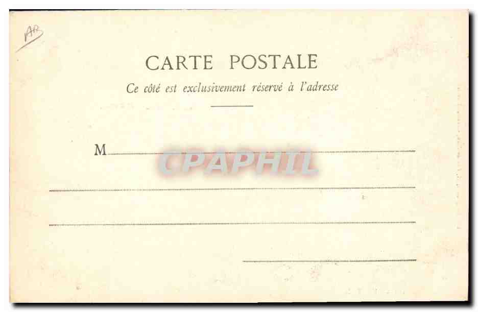 CPA Folklore Auvergne Fileuse — Verso
